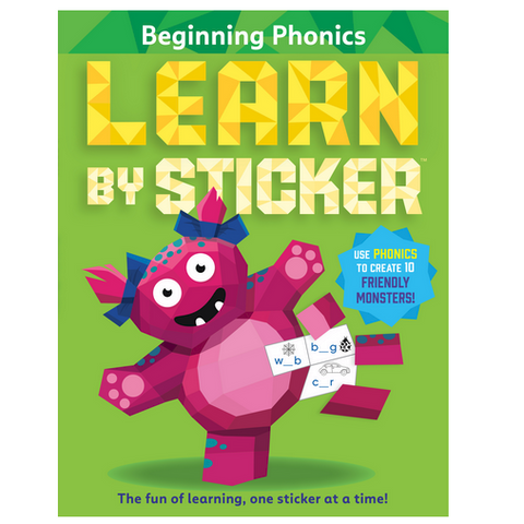 Learn By Sticker Book - Beginning Phonics-Pumpkin Pie Kids Canada