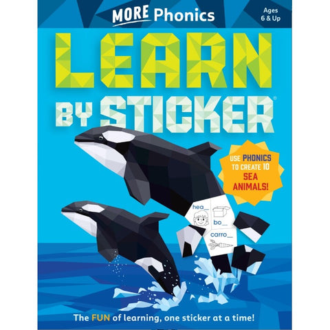 Learn By Sticker Book - More Phonics-9781523523948-Pumpkin Pie Kids Canada