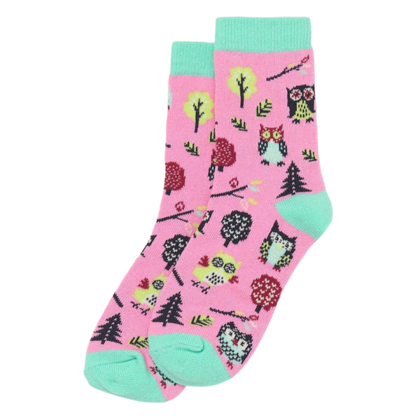 Little Blue House Crew Socks - Owls-SO3OWLS151 S-Pumpkin Pie Kids Canada