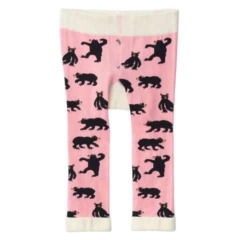 Little Blue House Tights - Pink Bear-Pumpkin Pie Kids Canada