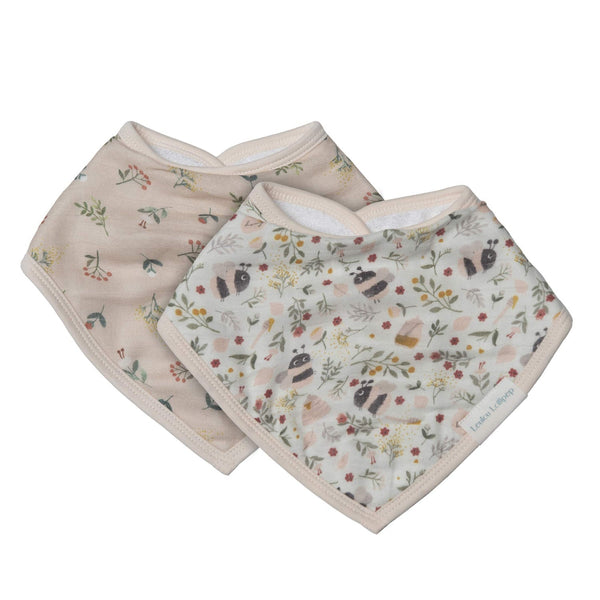 Loulou Lollipop Bandana Bib Set - Bumble Bees-Pumpkin Pie Kids Canada