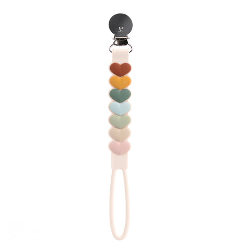 Loulou Lollipop Beadless Pacifier Clip - Sweetheart Multi-Pumpkin Pie Kids Canada