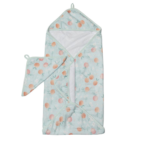 Loulou Lollipop Hooded Towel Set - Peaches-Pumpkin Pie Kids Canada