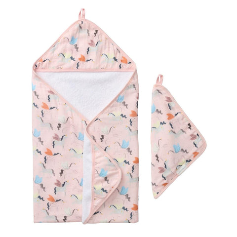 Loulou Lollipop Hooded Towel Set - Unicorn Ballet