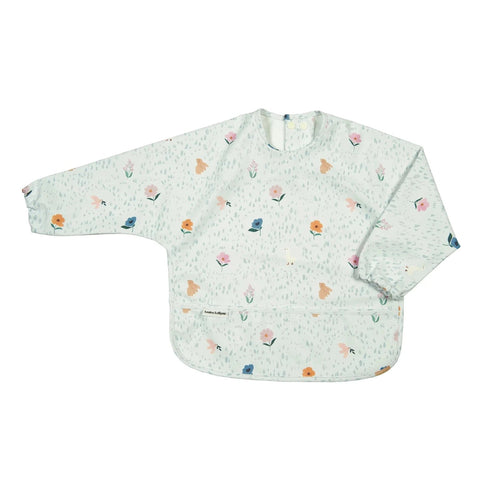 Loulou Lollipop Long Sleeved Bib - Country Floral-LSBIBCTF 4-36M-Pumpkin Pie Kids Canada