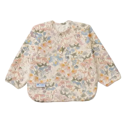 Loulou Lollipop Long Sleeved Bib - English Garden-Pumpkin Pie Kids Canada