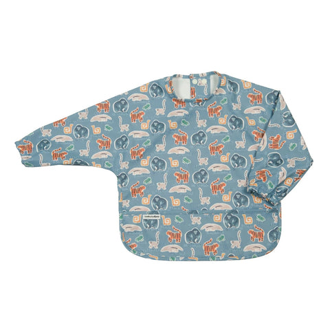 Loulou Lollipop Long Sleeved Bib - Jungle Friends-LSBIBJGF 4-36M-Pumpkin Pie Kids Canada