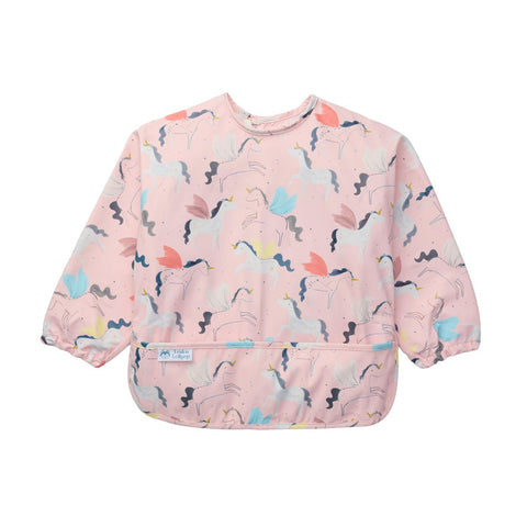 Loulou Lollipop Long Sleeved Bib - Unicorn Ballet-LSBIBUNB-Pumpkin Pie Kids Canada