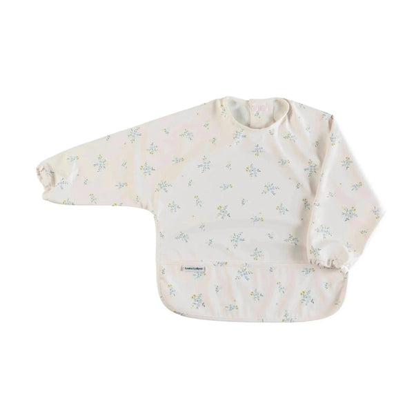 Loulou Lollipop Long Sleeved WP Bib - Ditsy Floral-Pumpkin Pie Kids Canada