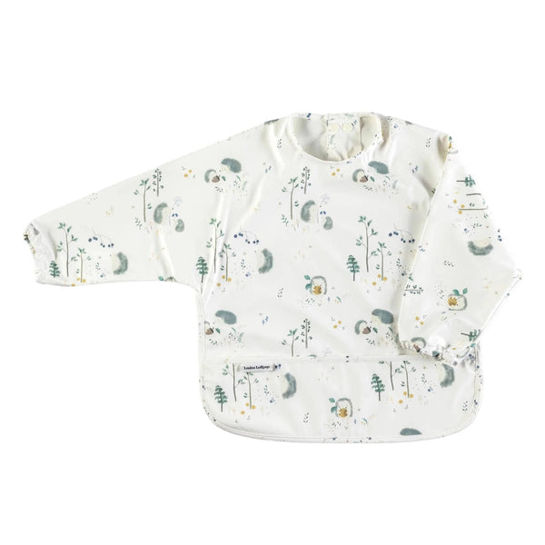 Loulou Lollipop Long Sleeved WP Bib - Hedgehogs-Pumpkin Pie Kids Canada