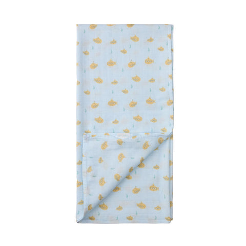 Loulou Lollipop Muslin Swaddle Blanket - Ocean Explorer-Pumpkin Pie Kids Canada