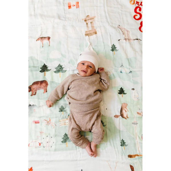 Loulou Lollipop Muslin Swaddle - Canada-Pumpkin Pie Kids Canada