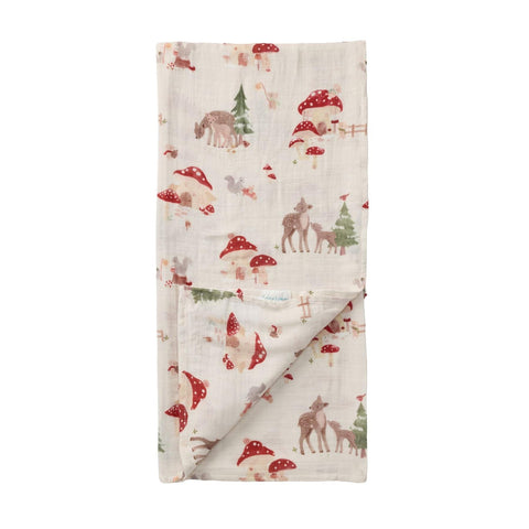 Loulou Lollipop Muslin Swaddle - Forest Families-Pumpkin Pie Kids Canada