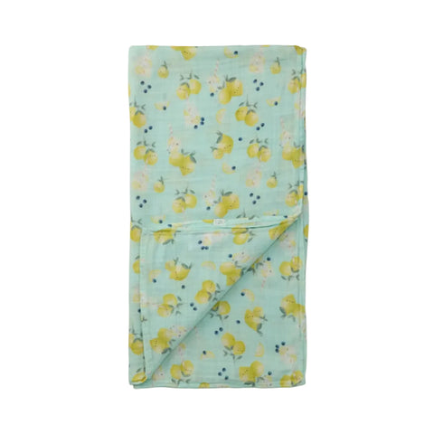 Loulou Lollipop Muslin Swaddle - Lemon Squeezy-SWLMN-Pumpkin Pie Kids Canada
