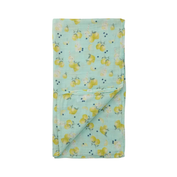 Loulou Lollipop Muslin Swaddle - Lemon Squeezy-Pumpkin Pie Kids Canada