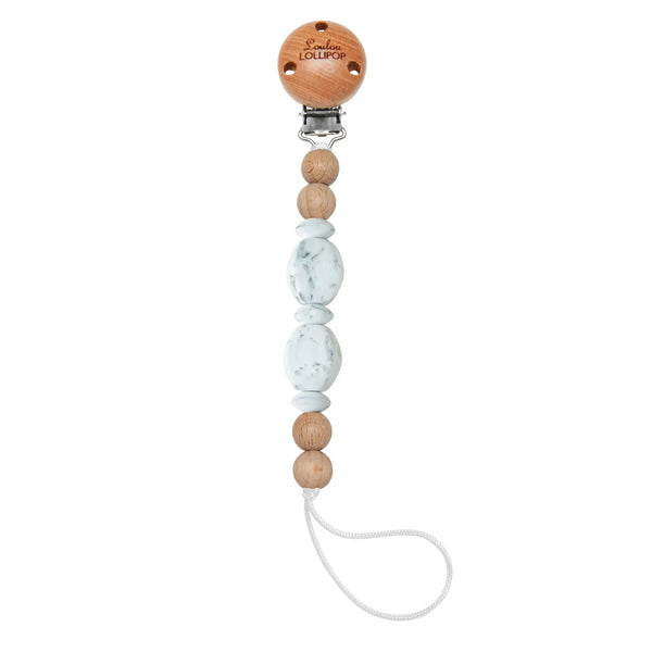 Loulou Lollipop Pacifier Clip - Soleil Marble-Pumpkin Pie Kids Canada