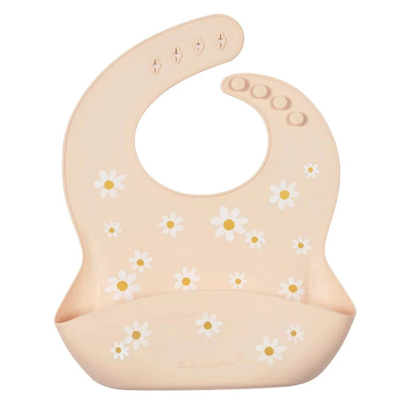 Loulou Lollipop Silicone Bib - Daisy Oat-Pumpkin Pie Kids Canada