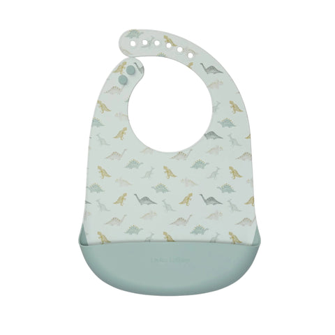 Loulou Lollipop Silicone Bib - Dino Friends-Pumpkin Pie Kids Canada