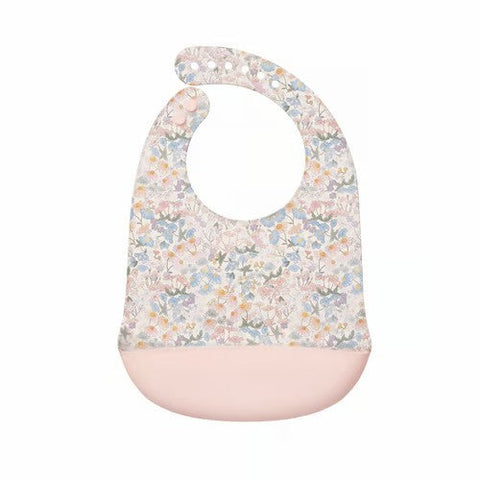 Loulou Lollipop Silicone Bib - English Garden-SILBIBENG-Pumpkin Pie Kids Canada