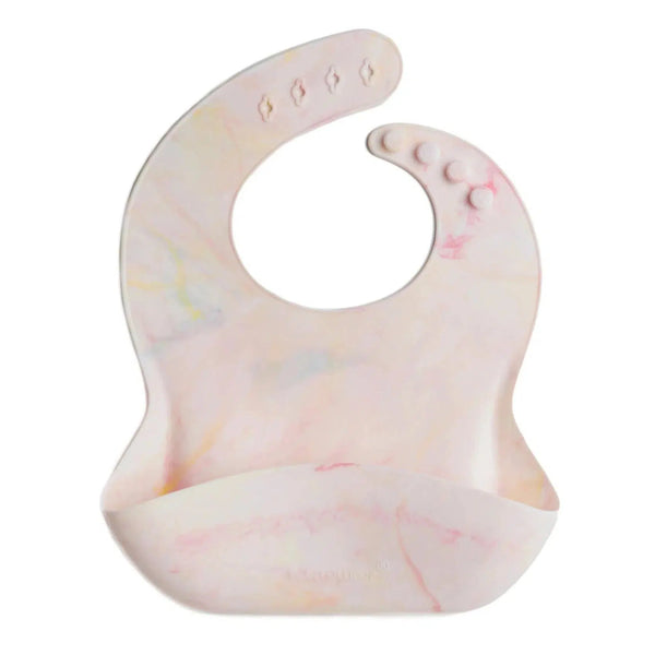 Loulou Lollipop Silicone Bib - Rainbow Tie Dye-SILBIBRBD-Pumpkin Pie Kids Canada