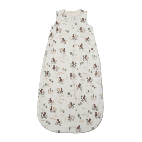 Loulou Lollipop Tencil Sleep Bag - Bears on Bikes-Pumpkin Pie Kids Canada