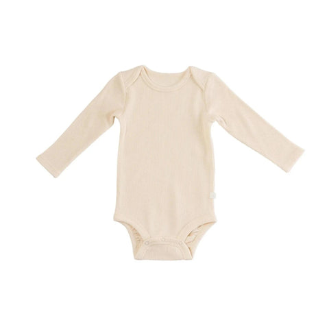 Loulou Lollipop Waffle L/S Bodysuit - Coconut Milk-Pumpkin Pie Kids Canada