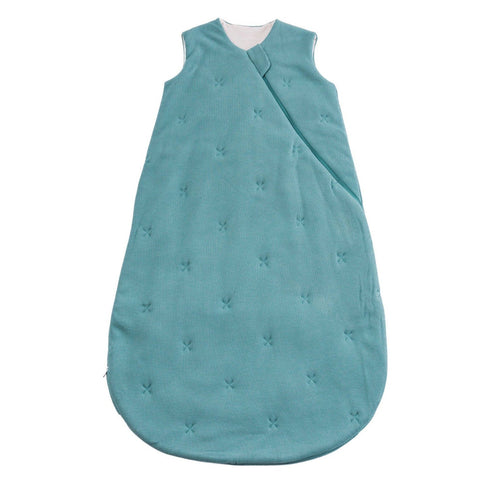 Loulou Lollipop Waffle Sleep Bag - Smoke Blue-Pumpkin Pie Kids Canada