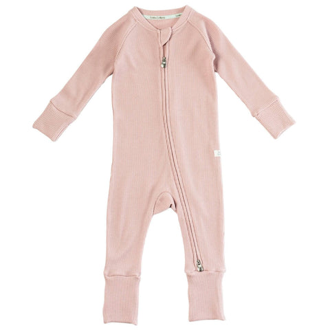 Loulou Lollipop Waffle Sleeper - Blush Pink-BA1001U.BLP.1-Pumpkin Pie Kids Canada