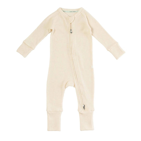 Loulou Lollipop Waffle Sleeper - Coconut Milk-BA1001U.CCM.1-Pumpkin Pie Kids Canada