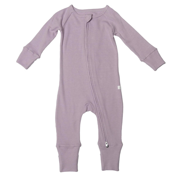 Loulou Lollipop Waffle Sleeper - Lavender-BA1001U.LVD.2-Pumpkin Pie Kids Canada