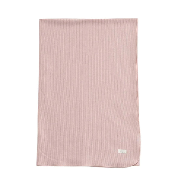 Loulou Lollipop Waffle Stretch Knit Blanket - Blush Pink-Pumpkin Pie Kids Canada