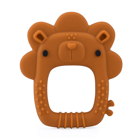 Loulou Lollipop Wild Teether - Lion-WTR-005-GHN-Pumpkin Pie Kids Canada