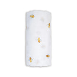 Lulujo Cotton Muslin Blanket - Bees-LJ487-Pumpkin Pie Kids Canada