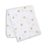 Lulujo Cotton Muslin Blanket - Bees-LJ487-Pumpkin Pie Kids Canada