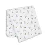Lulujo Cotton Muslin Blanket - Bunnies-LJ482-Pumpkin Pie Kids Canada