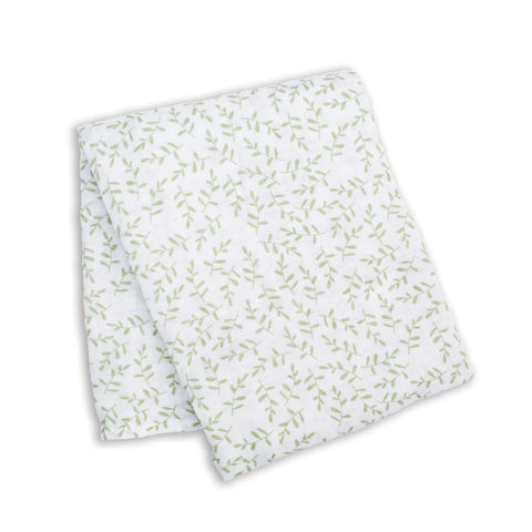 Lulujo Cotton Muslin Blanket - Greenery-Pumpkin Pie Kids Canada