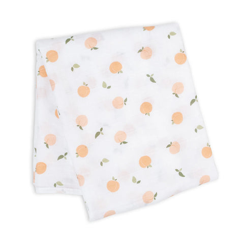 Lulujo Cotton Muslin Blanket - Peaches-LJ478-Pumpkin Pie Kids Canada