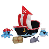 Manhattan Toy Pirate Ship 5pc Bath Toy-Pumpkin Pie Kids Canada