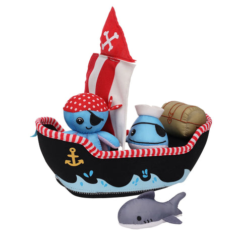 Manhattan Toy Pirate Ship 5pc Bath Toy-MT160400-Pumpkin Pie Kids Canada