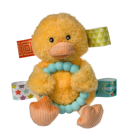Mary Meyer Taggies Teether Rattle - Dunkin Duck-MM43410-Pumpkin Pie Kids Canada