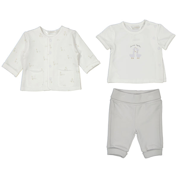 Mayoral 3pk Tracksuit - Silver-1894-073 1-2M-Pumpkin Pie Kids Canada