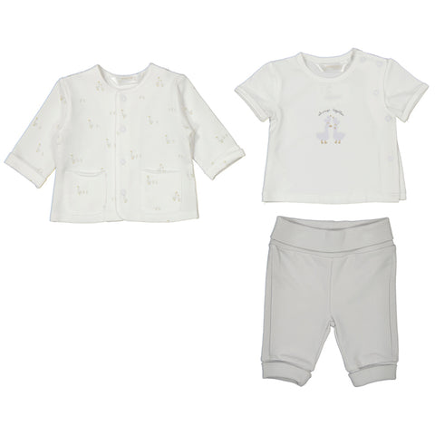 Mayoral 3pk Tracksuit - Silver-1894-073 1-2M-Pumpkin Pie Kids Canada