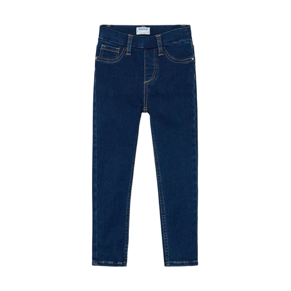 Mayoral Basic Denim Jeggings - Super Dark-577-047 4-Pumpkin Pie Kids Canada