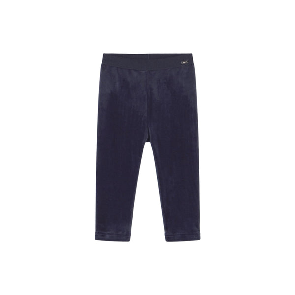 Mayoral Basic Velvet Leggings - Navy-727-091 9M-Pumpkin Pie Kids Canada