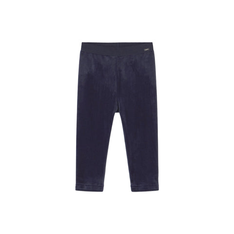 Mayoral Basic Velvet Leggings - Navy-Pumpkin Pie Kids Canada