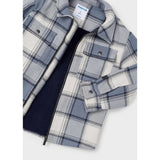 Mayoral Check Jacket - Cloud-Pumpkin Pie Kids Canada