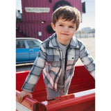 Mayoral Check Jacket - Cloud-4462-051 3-Pumpkin Pie Kids Canada