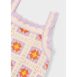 Mayoral Crochet Dress - Bone-Pumpkin Pie Kids Canada