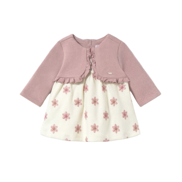 Mayoral Dress - Petal-2832-030 2-4M-Pumpkin Pie Kids Canada