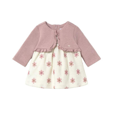 Mayoral Dress - Petal-2832-030 2-4M-Pumpkin Pie Kids Canada